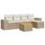 Set canapele de grădină cu perne, 6 piese, bej, poliratan GartenMobel Dekor