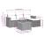 Set canapele de grădină cu perne, 5 piese, bej, poliratan GartenMobel Dekor