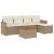 Set canapele de grădină cu perne, 6 piese, bej, poliratan GartenMobel Dekor
