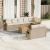 Set canapele de grădină, 9 piese, cu perne, bej, poliratan GartenMobel Dekor