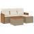 Set canapele de grădină cu perne, 5 piese, bej, poliratan GartenMobel Dekor
