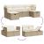 Set canapele de grădină cu perne, 6 piese, bej, poliratan GartenMobel Dekor