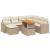 Set canapele de grădină, 8 piese, cu perne, bej, poliratan GartenMobel Dekor
