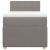 Pat box spring cu saltea, gri taupe, 80x200 cm, textil GartenMobel Dekor