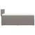 Pat box spring cu saltea, gri taupe, 80x200 cm, textil GartenMobel Dekor