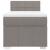 Pat box spring cu saltea, gri taupe, 80x200 cm, textil GartenMobel Dekor
