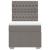 Pat box spring cu saltea, gri taupe, 80x200 cm, textil GartenMobel Dekor