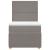 Pat box spring cu saltea, gri taupe, 80x200 cm, textil GartenMobel Dekor