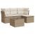 Set canapele de grădină cu perne, 5 piese, bej, poliratan GartenMobel Dekor