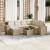 Set canapele de grădină, 8 piese, cu perne, bej, poliratan GartenMobel Dekor