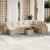 Set canapele de grădină, 9 piese, cu perne, bej, poliratan GartenMobel Dekor