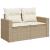 Set canapele de grădină cu perne, 11 piese, bej, poliratan GartenMobel Dekor