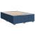 Pat continental cu saltea, albastru, 160x200cm, material textil GartenMobel Dekor