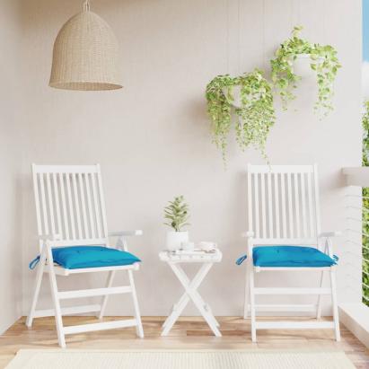 Perne de scaun 2 buc. albastru deschis 50x50x7 cm textil oxford GartenMobel Dekor