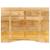 Blat birou cu decupaj curbat 100x80x2,5cm lemn masiv mango brut GartenMobel Dekor