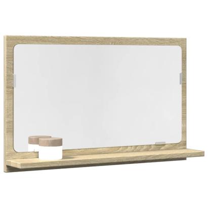Dulap baie cu oglindă stejar sonoma 60x11x37 cm lemn prelucrat GartenMobel Dekor