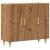 Dulap, stejar artizanal, 90x34x80 cm, lemn prelucrat GartenMobel Dekor