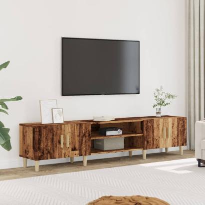 Comodă TV, lemn vechi, 180x31,5x40 cm, lemn prelucrat GartenMobel Dekor