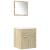 Set mobilier de baie, 3 piese, stejar sonoma, lemn prelucrat GartenMobel Dekor