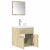 Set mobilier de baie, 3 piese, stejar sonoma, lemn prelucrat GartenMobel Dekor