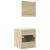 Set mobilier de baie, 3 piese, stejar sonoma, lemn prelucrat GartenMobel Dekor