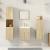 Set mobilier de baie, 4 piese, stejar sonoma, lemn prelucrat GartenMobel Dekor