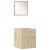 Set mobilier de baie, 4 piese, stejar sonoma, lemn prelucrat GartenMobel Dekor