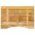 Blat birou cu decupaj curbat 80x50x2,5 cm lemn masiv mango brut GartenMobel Dekor
