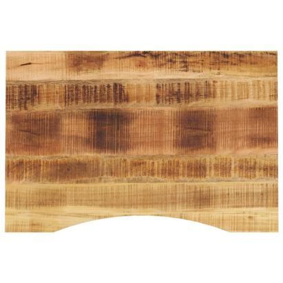 Blat birou cu decupaj curbat 80x50x2,5 cm lemn masiv mango brut GartenMobel Dekor