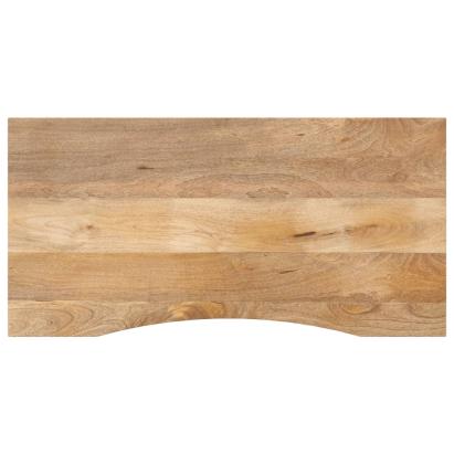 Blat birou cu decupaj curbat 120x60x2,5 cm lemn masiv mango GartenMobel Dekor