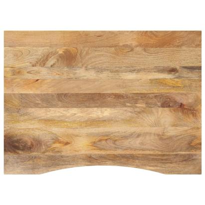 Blat birou cu decupaj curbat 100x80x2,5cm lemn masiv mango brut GartenMobel Dekor