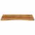 Blat birou cu decupaj curbat 80x50x2,5 cm lemn masiv mango brut GartenMobel Dekor