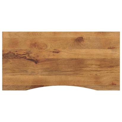 Blat birou cu decupaj curbat 120x50x2,5cm lemn masiv mango brut GartenMobel Dekor