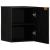 Dulap suspendat de baie, negru, 38x33x48 cm, lemn prelucrat GartenMobel Dekor