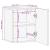 Dulap suspendat de baie, negru, 38x33x48 cm, lemn prelucrat GartenMobel Dekor