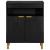 Dulap, negru, 60x33x75 cm, lemn prelucrat GartenMobel Dekor