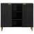 Servantă, negru, 90x33x75 cm, lemn prelucrat GartenMobel Dekor