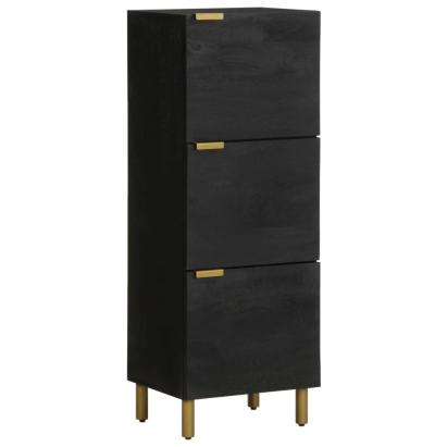 Dulap înalt, negru, 40x33x110 cm, lemn prelucrat GartenMobel Dekor