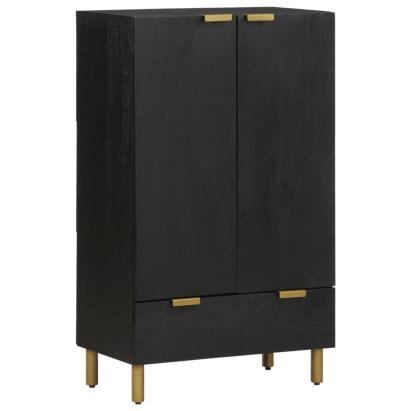 Dulap înalt, negru, 60x33x100 cm, lemn prelucrat GartenMobel Dekor