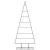 Brad de Crăciun din metal pentru decor, negru, 150 cm GartenMobel Dekor