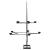 Brad de Crăciun din metal pentru decor, negru, 75 cm GartenMobel Dekor