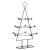 Brad de Crăciun din metal pentru decor, negru, 105 cm GartenMobel Dekor