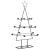Brad de Crăciun din metal pentru decor, negru, 105 cm GartenMobel Dekor