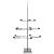 Brad de Crăciun din metal pentru decor, negru, 105 cm GartenMobel Dekor