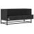 Dulap TV, negru, 80x34,5x40 cm, lemn prelucrat și metal GartenMobel Dekor