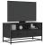 Dulap TV, negru, 80x34,5x40 cm, lemn prelucrat și metal GartenMobel Dekor