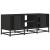 Dulap TV, negru, 100x35x41 cm, lemn prelucrat și metal GartenMobel Dekor