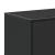 Dulap TV, negru, 100x35x41 cm, lemn prelucrat și metal GartenMobel Dekor