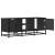 Dulap TV, negru, 100x35x41 cm, lemn prelucrat și metal GartenMobel Dekor
