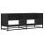 Dulap TV, negru, 120,5x40x46 cm, lemn prelucrat și metal GartenMobel Dekor